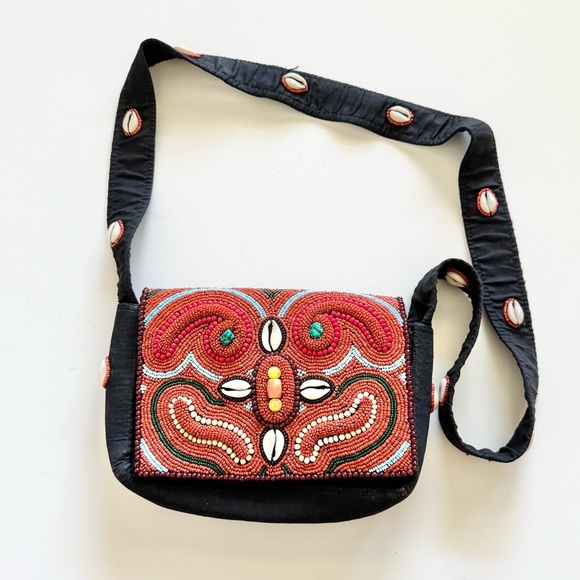 Handbags - Vintage Handmade Beaded Women's Crossbody Bag